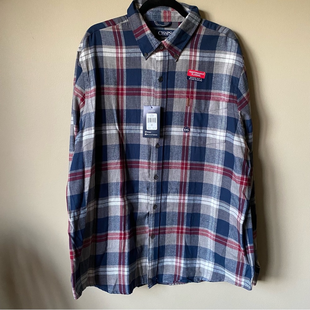Chaps Flannel Button Down Shirt